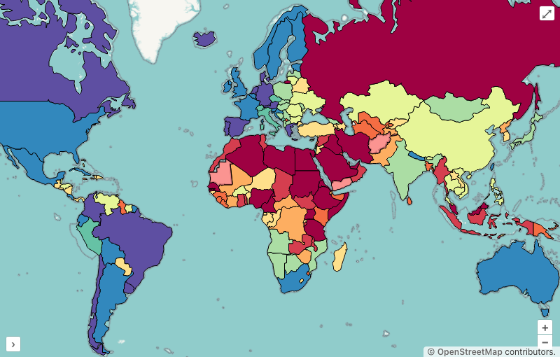 LGBT+ legal equality index, 2024